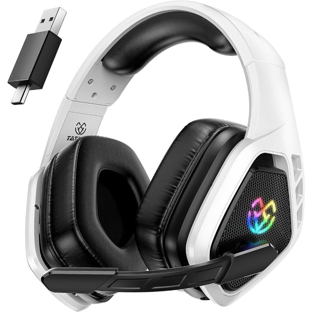 Wireless Gaming Headset for PC, Ps5, Ps4, 2.4 Ghz USB & Type-C Gaming Headphones